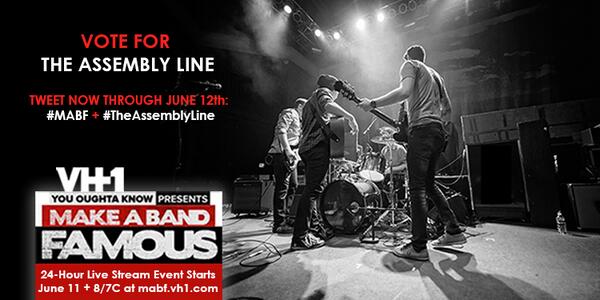 TheAssemblyLine's tweet image. Performing on the live @vh1 finals! Vote now thru Jun 12 to make #TheAssemblyLine famous #MABF mabf.vh1.com