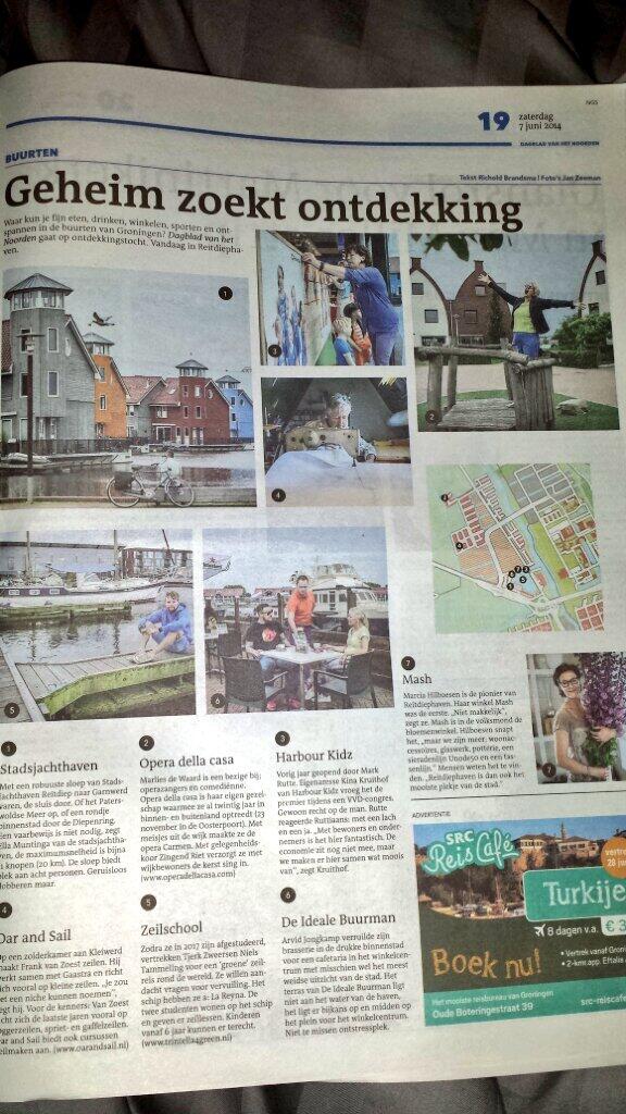 En toen stonden we in de krant! #reitdiep  <a href="/Reitdiephaven/">Reitdiephaven.nl</a> #050 @Reitdiepwijk