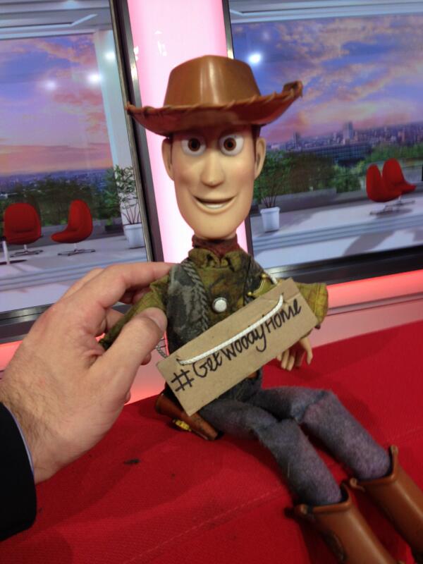 Woody arrives on the <a href="/BBCBreakfast/">BBC Breakfast</a> sofa. Can we #getwoodyhome ?