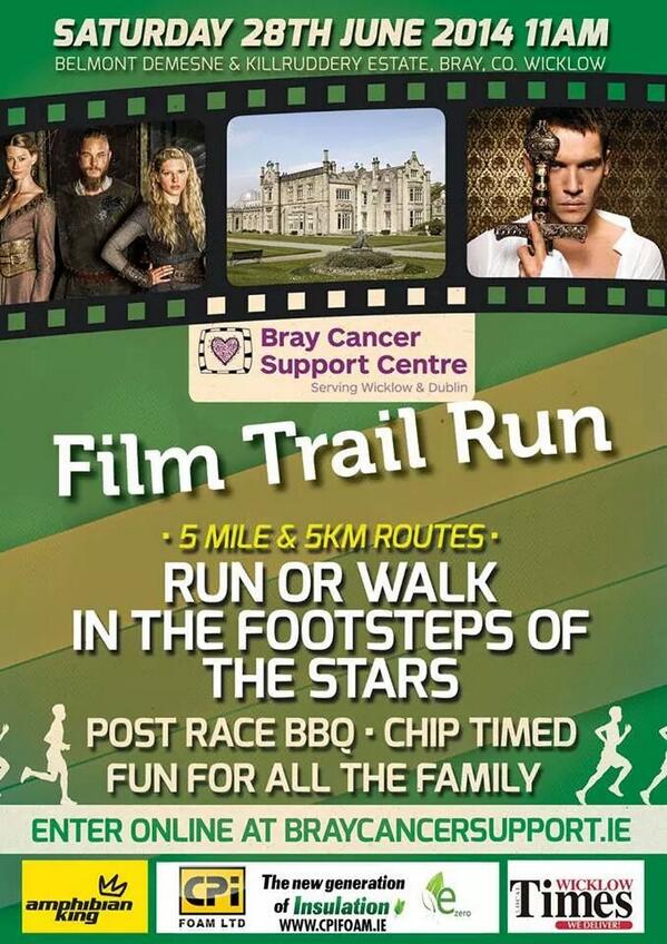 BeActiveSeries's tweet image. This day 3 weeks #FilmTrailRun, amazing 5 mile &amp;amp; 5 km routes in #Wicklow. Run or walk in the footsteps of the stars!