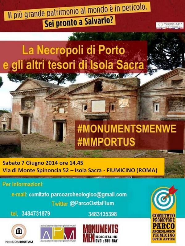 ParcoOstiaFium's tweet photo. Siete tutti pronti amici del #ParcoArcheologico Fiumicino OstiaAntica? Ci vediamo oggi per #MMportus #Monumentsmenwe http://t.co/7JeXEtJxMg