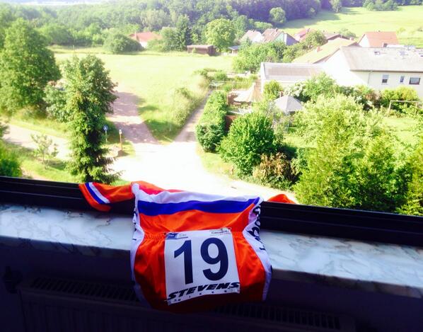 Guten Morgen aus Sankt Wendel! Om 14.00 uur start voor mij het Europees kampioenschap. #EKmtb