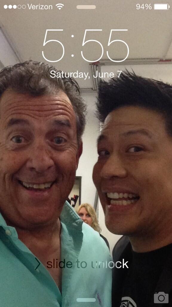 GarrettRWang's tweet photo. #RepeatingTimeNumbers #BarryJenner #Schnapszahl @fedcon #fedcon2014 #Backstage http://t.co/ZNlmQ1gpbC
