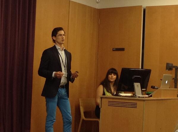 CarbonMastersEU's tweet photo. First speaker of the panel, Jerry van Houten from #Bloomberg on energy finance #CarbonWeekend2014 http://t.co/y9gDVTlqEI
