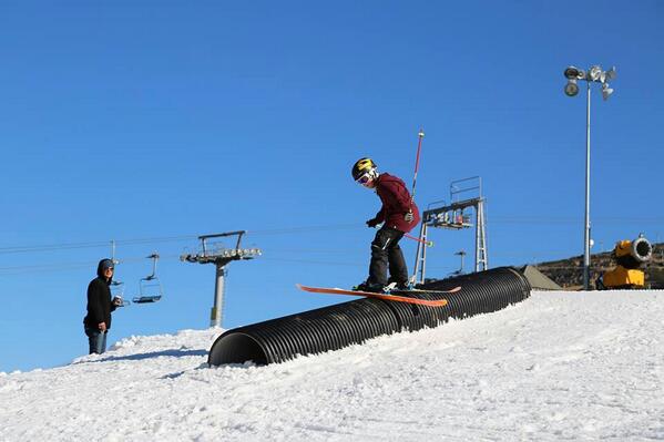 SnowTravelMag's tweet image. The Terrain Park is open at Perisher.

#perisher
#skiing
#jibbing
