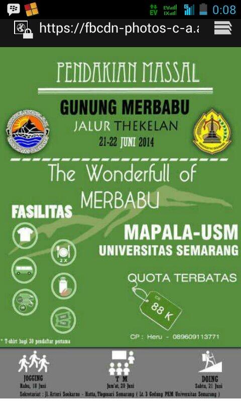 Bwat para penikmat dan pecinta alam, silahakan daftarkan diri kalian di PENMAS G. Merbabu Mapala USM. :D