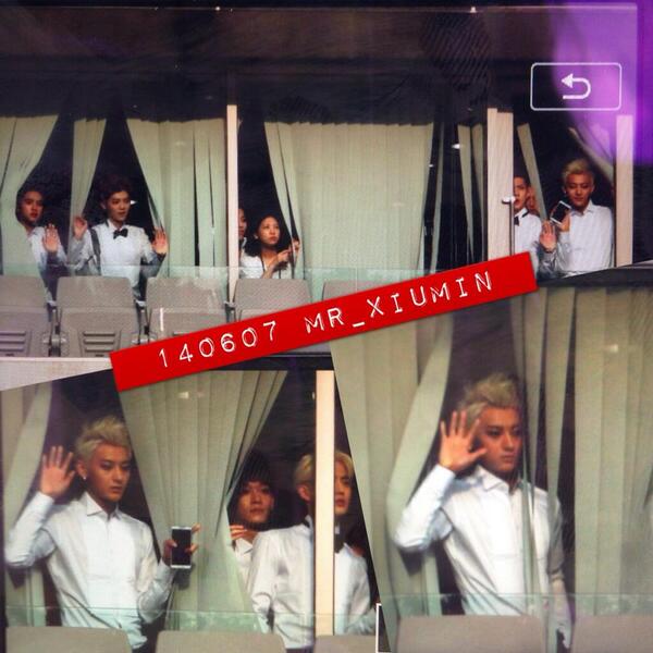 EXOGlobal's tweet photo. [PREVIEW] 140607 EXO @ 2014 Dream Concert cr: mr_xiumin http://t.co/DoJWOFa23w