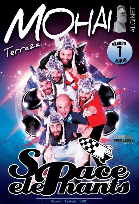 TROPICANA_disco's tweet photo. Esta noche se lia en Terraza MOHAI (Alginet) con los @spaceelephants2 ¿Te lo vas a perder? #JALEOELEPHANT #TROPICANA http://t.co/TTHWIaU3Ms