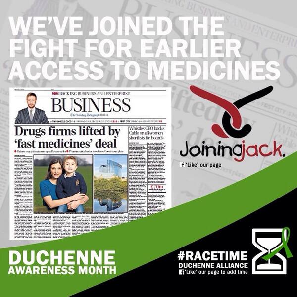 alljoinjack's tweet photo. Today is day 7 of @DuchenneAllianc   #DuchenneAwareness month and @alljoinjack story features today  #EarlyAccess http://t.co/23gMYNwxvN