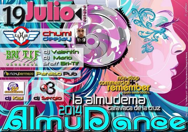 Kisi_Deejay's tweet photo. Tengo esto abandonado últimamente, así que apuntar una fecha importante para este verano  en @AlmudemaSAnton http://t.co/AIBVat8c05
