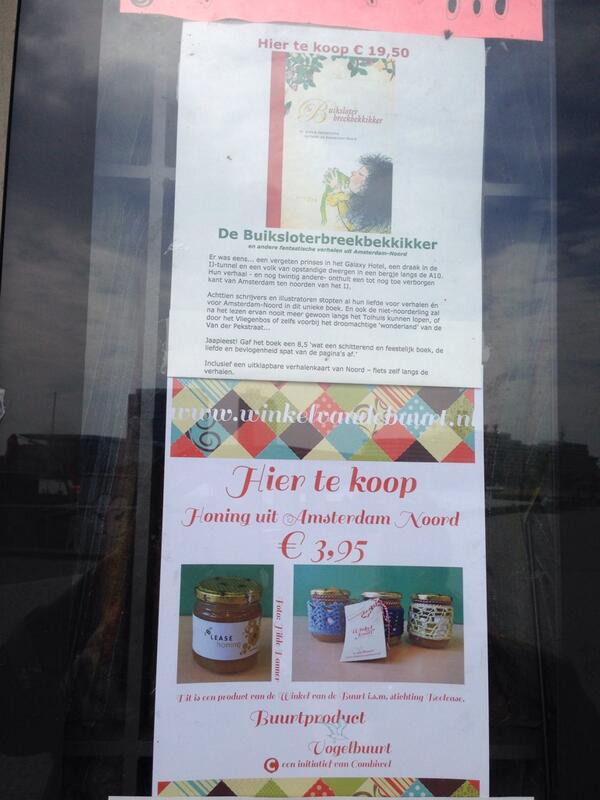 Boodschappen doen in #Noord, Aanrader! meteen <a href="/ALPonte_IJplein/">AL PONTE</a> heuse Noordse honing te koop! #lokaal #cityfoodroute