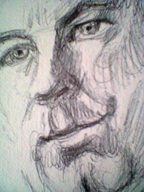 mitsyarty's tweet photo. #thebeanbagpotatosketchbookartist Detail #Stevepemberton #HappyValley Biro telly pause:)x http://t.co/s72AeKlwqA