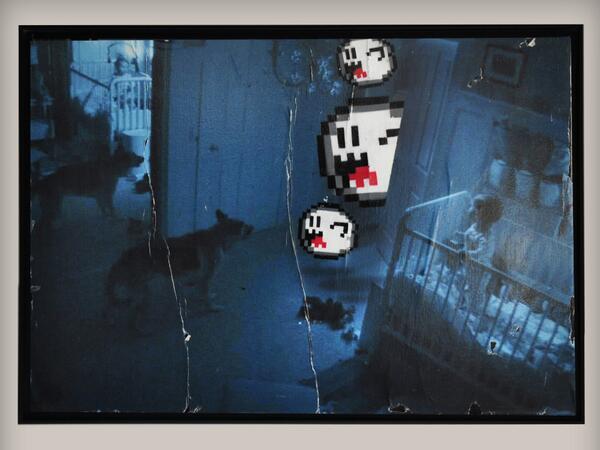 Combo_Ck's tweet photo. • Boo nightmare • #mariobros #ghost #boo #streeart #combock #reloadshow http://t.co/v6rY1lN6EJ