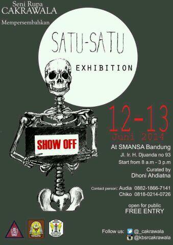 _Cakrawala's tweet photo. "Satu-Satu" adalah ajang bagi siswa/i SMANSA yang ingin unjuk gigi dalam bidang Seni Rupa. (1) @OSIS_SMANSA2013 http://t.co/gttqW3pC3l