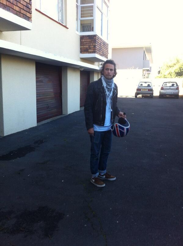 LOTD <a href="/Henry_CapeTown/">HENRY</a> #leathers#denims#nike#unionjack