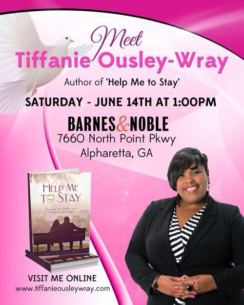 HelpMeToStay's tweet image. #Atlanta! #Alpharetta &amp;amp; Surrounding!! Join @AuthorTiffanieO for the next #HelpMeToStay book signing event!!