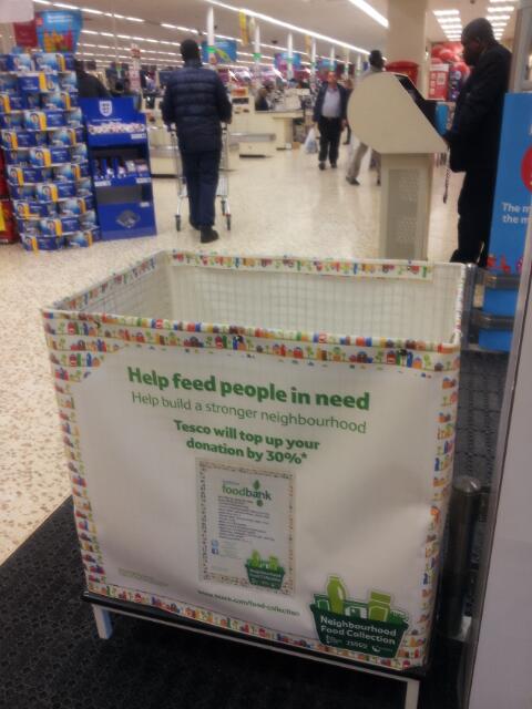 Shopping <a href="/Tesco/">Tesco</a> #Harrow today, give here to <a href="/HarrowFoodbank/">Harrow Foodbank</a> &amp; they'll top up your donation by 30%. #everylittlehelps