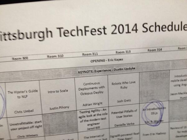 ebwblaine's tweet image. @thepghtechfest: TechFest has started! Techfest has started! #pghtechfest