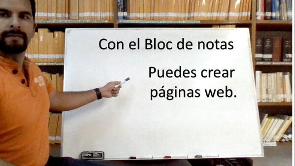 Galejandro84's tweet image. #AprendeHTML ¿Sabes #paraquesirve el #blocdenotas?Lo puedes usar para crear paginas de Internet.