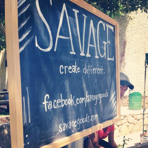 SavageGoods's tweet photo. Less than 2 hours left! Come see us, we're under the tree! :-) #createdifferent http://t.co/YczdSK4AyL