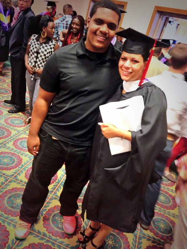 dboll26's tweet photo. My mom walked today getting her masters, love her but she won't be needing that cuz ima retire her 💯 http://t.co/7b11RxUiPJ