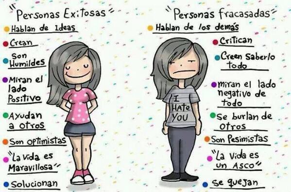 masquebromas's tweet photo. #Diferencias entre personas exitosas y fracasadas #masquebromas #risas #chistes #bromas #pensamientos #exito #fracaso http://t.co/fWfTcEPDBf