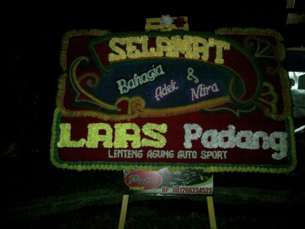 Selamat atas pernikahan Adek &amp; Mira.. Semoga menjadi keluarga samara