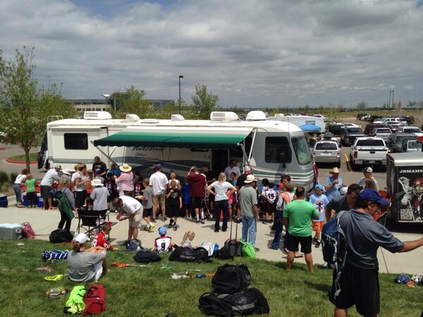 <a href="/JrMammothLax/">Jr. Mammoth Lacrosse</a> base camp is rocking with our our smokehouse cookout.  #winthegameandthethetailgate