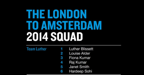 blissettstands's tweet photo. Pedalling back to a pitch Ajax, Amsterdam here come team Luther ! #GoDutch  @ProstateUK @blissettstands @1HHornet http://t.co/f7gyWvovAM