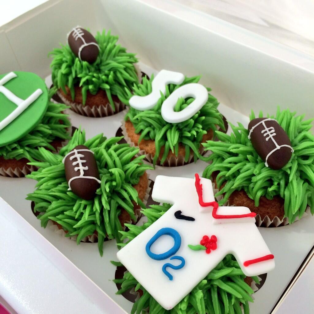 Blue Bulls themed rugby cupcakes  Rugby cupcakes, Rugby party, Cupcakes