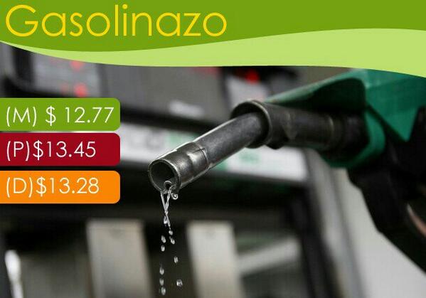 Hoy la #GasolinaMagna registró su sexto incremento del año al cotizarse en $ 12.77 pesos por litro.  #mx