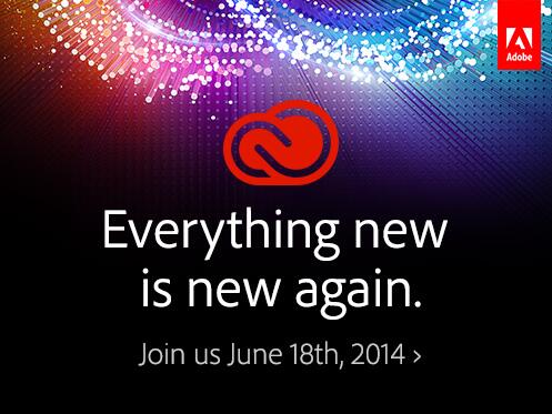 creativecloud's tweet photo. Want to know what's next for #CreativeCloud? Join us June 18 when we tell the world. #CCNext http://t.co/pavC45O6Gt http://t.co/Yv8iT2PLid