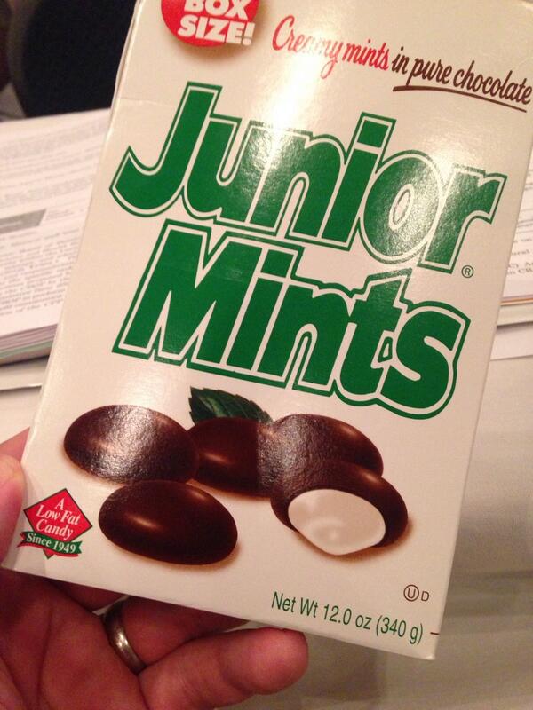 FatPastor's tweet image. Who&apos;s going to turn down a Junior Mint? It&apos;s chocolate. It&apos;s peppermint. It&apos;s delicious. #igrc2014