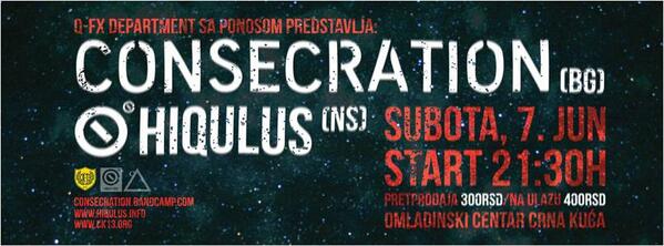 HiQulusofficial's tweet photo. Večeras! Dva benda po ceni jednog! Navali narode! @ck13novisad @djavonijeurban http://t.co/TAySnA80ro