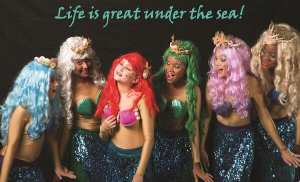ttpanetwork's tweet image. #LittleMermaidJr PhotoCall w/ The Love Movement. MUA by @kriskidee. The Little Mermaid Jr. cont. 12-15 #QueensHallTT