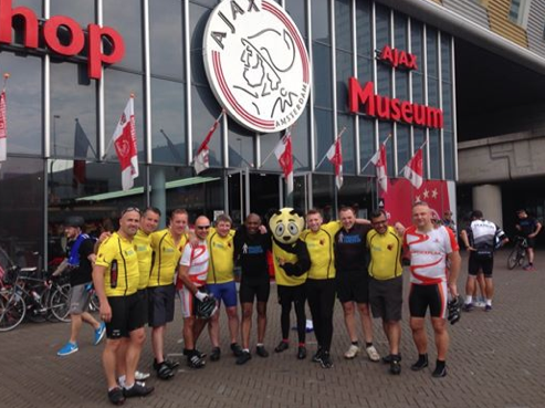 blissettstands's tweet photo. GOOAAALLL !From pedals to Pitch we've made it @blissettstands Keep supporting team Luther http://t.co/654RL7kSed http://t.co/tytfL8PbOl