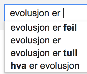 googlepoesien's tweet photo. Evolusjon er feil
Evolusjon er tull
Hva er evolusjon?
- http://t.co/7hIOb1b3cz