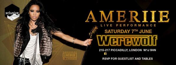 Sunconfessions's tweet photo. TONIGHT AMERIE performs live Tonight @WEREWOLF! 1st 50 Girls Free arrive early RSVP by Link, https://t.co/PhYziXcHEa http://t.co/LUAevDypCY