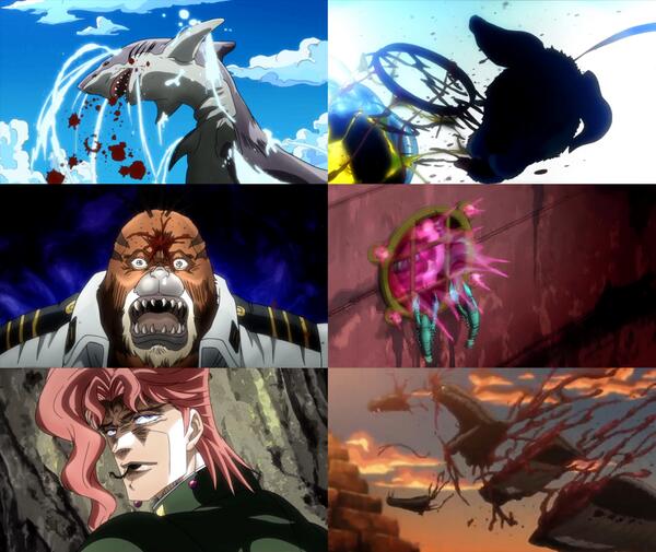 ザビエル 前回までのジョジョの奇妙な冒険ッ の動物虐待コーナー 犠牲者順 サメ オランウータン フォーエバー カブト虫 犬 ポッキー ザリガニ コブラ Jojo Anime ジョジョ Http T Co Sb2iq3joke