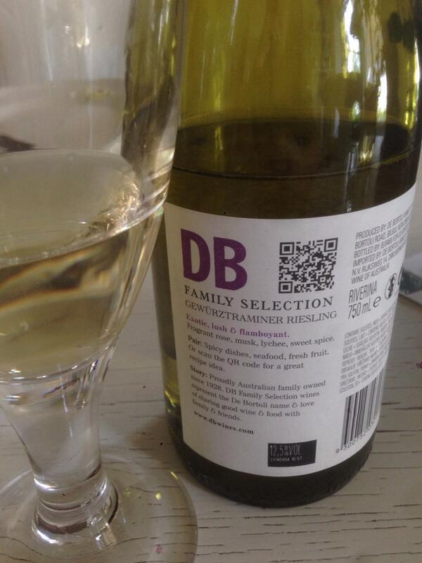 Saturday wine from DB wines with a nice little #QRcode
