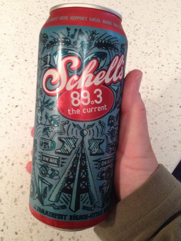 juliaschrenkler's tweet photo. Well thanks @TheCurrent and @SchellsBrewery, don't mind if I do. #currentbeer http://t.co/UpqxBuwOad