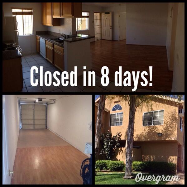 ericrhays's tweet image. New personal record ~ escrow closed in only 8 days! Who's next? #sandiegorealtor