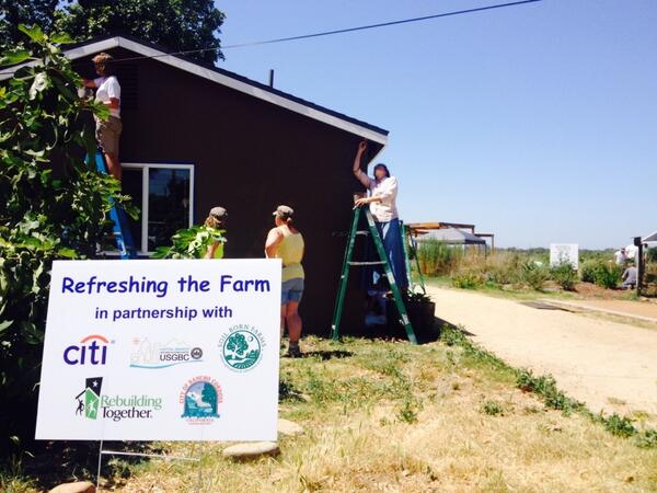 Thanks Lorianne and Rancho Cordova volunteers for all the support at Soil Born workday #citivolunteers #RanchoCordova