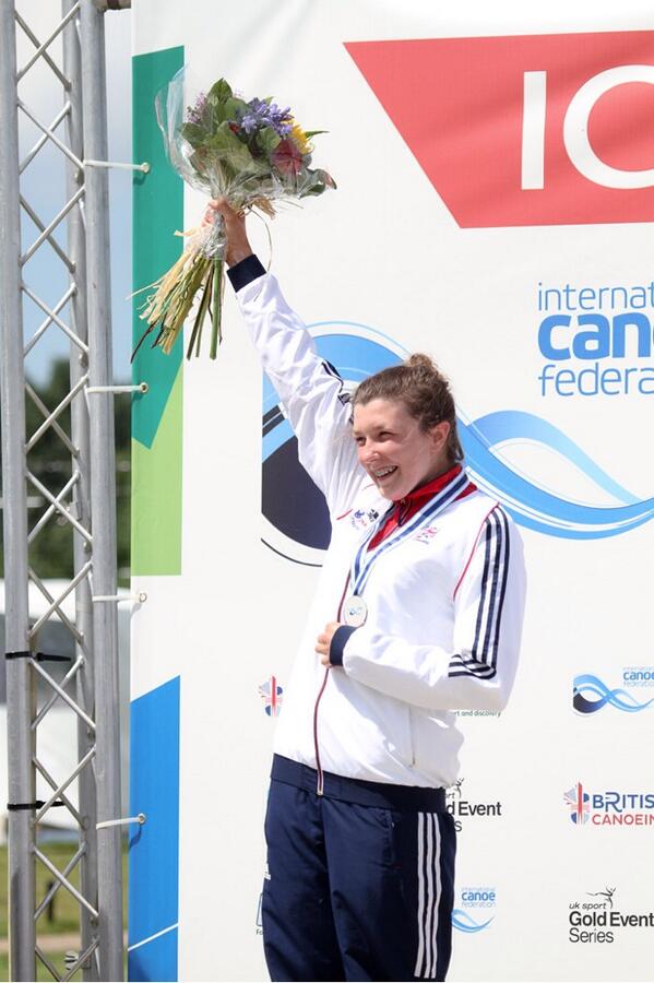 Silver medal in the London World Cup!!! I am over the moon!! #canoeslalomlondon
