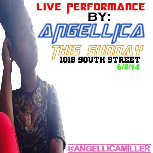 COREYFLOCA's tweet photo. @DoubleMDOT ( TOMORROW ) @AngellicaMiller Is Performing 🎤 At 1016 South Street!!! 6pm-10pm ! Be There 😏 http://t.co/vEKA8HRQSn