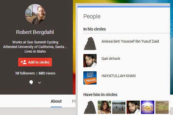 Bob Bergdahl contacts include Anissa bint Yusuf Zaid Ibn Youssef of Al Qaeda