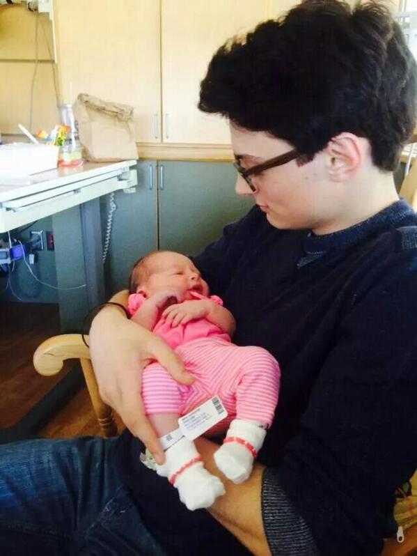 Nerdstad's tweet photo. So I'm an uncle now I guess http://t.co/7DQnoTMlh1