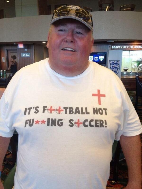 SundayChants's tweet image. An England fan at the game in America today.