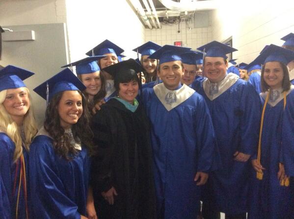uticaschools's tweet photo. Backstage with Mrs. Chesney and some of her soon-to-be graduates.@ehseagles #ucsgraduation2014 http://t.co/8ORAxSZiMu
