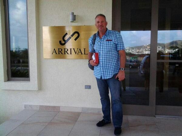 Leteechia's tweet image. The Cricket Legend - Sir Ian Botham at the YU Lounge St Kitts @BeefyBotham   #YULounge #SKB #Privateterminal #StKitts